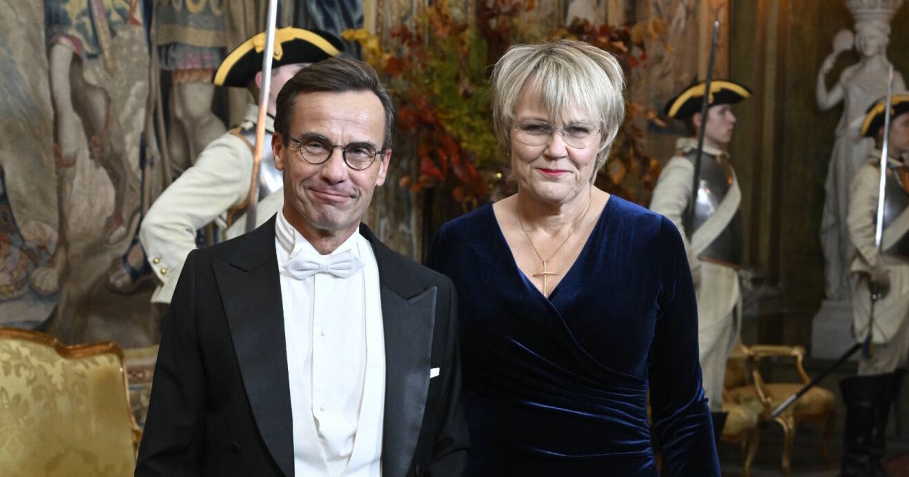 Ulf Kristersson och Birgitta Ed under Nobelfesten 2022