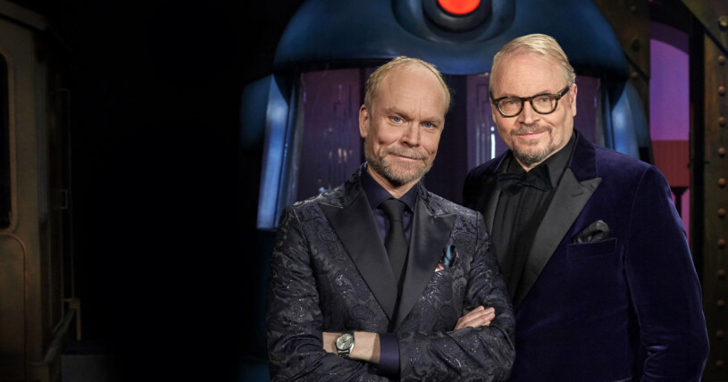 Kristian Luuk och Fredrik Lindström. Kristian Luuk och Fredrik Lindström i På spåret