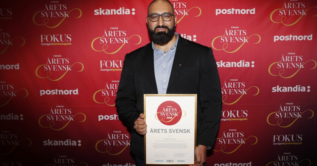 Hamid Zafar utsågs till ”Årets svensk” 2019 av Tidningen Fokus.