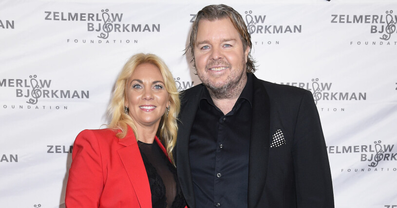 Tomas Brolin med hustrun Marielle Brolin. Marielle Brolin och Tomas Brolin