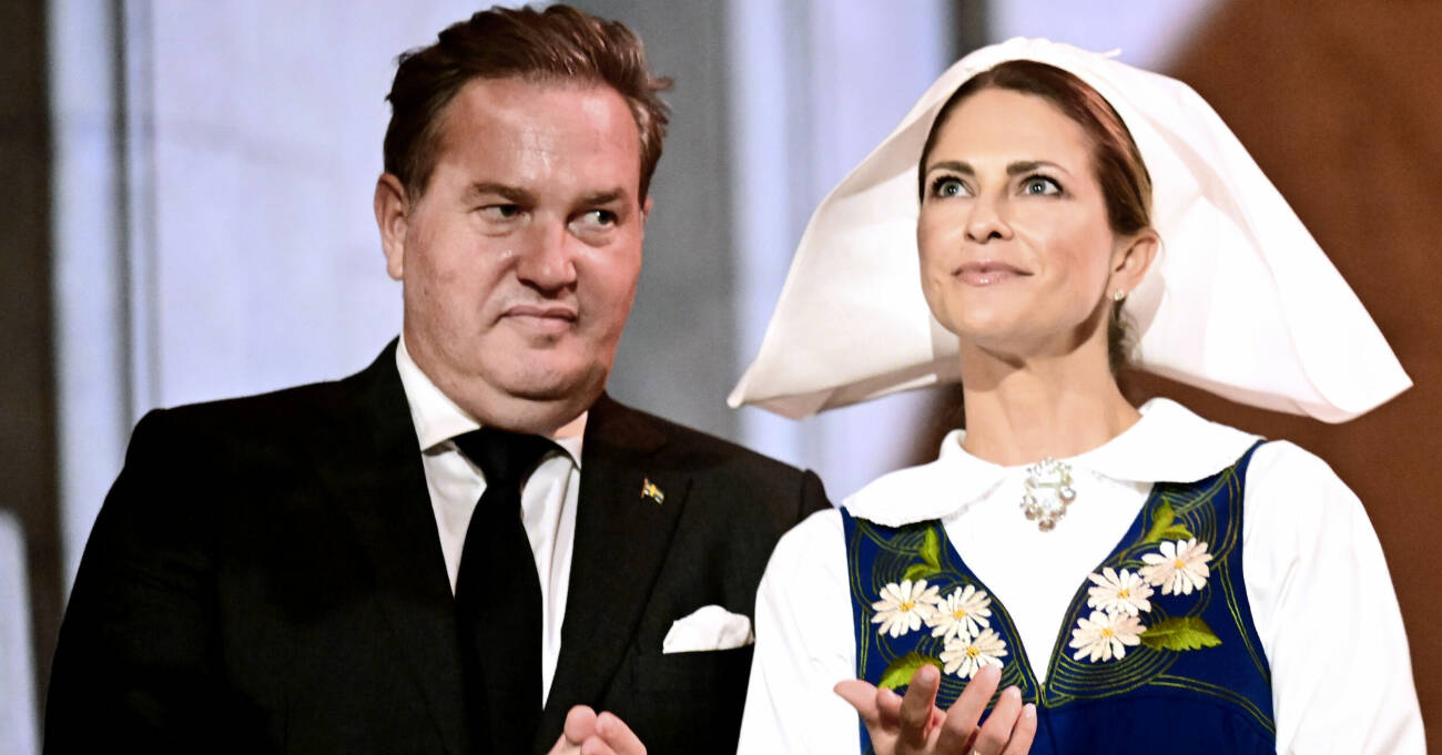Chris O'Neill och prinsessan Madeleine firar nationaldagen i Stockholm