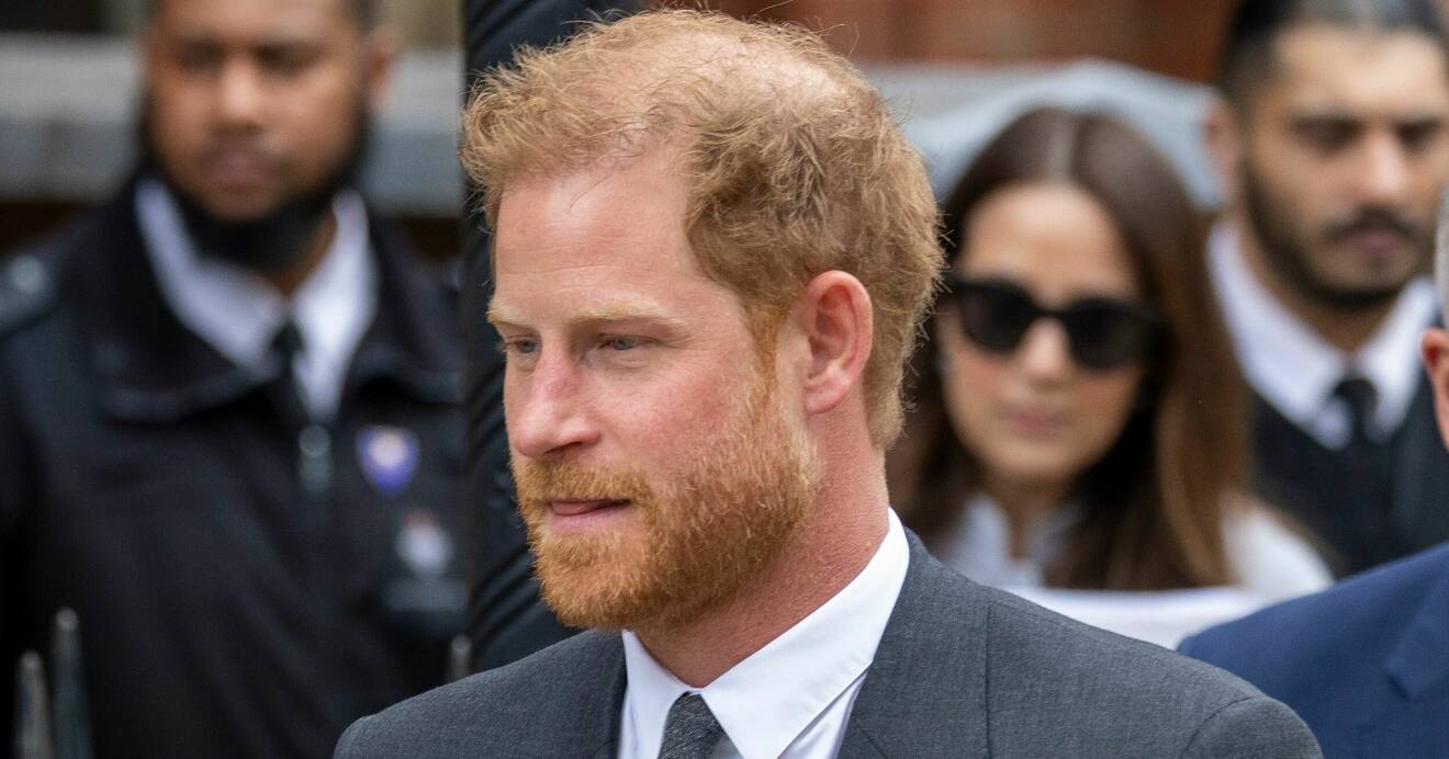 Prins Harry i London i samband med domstolsförhandlingen mot Daily Mail