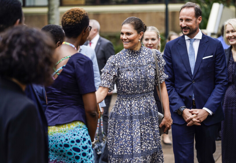Victoria och Haakon hade ett flera dagar långt gemensamt besök i Kenya.