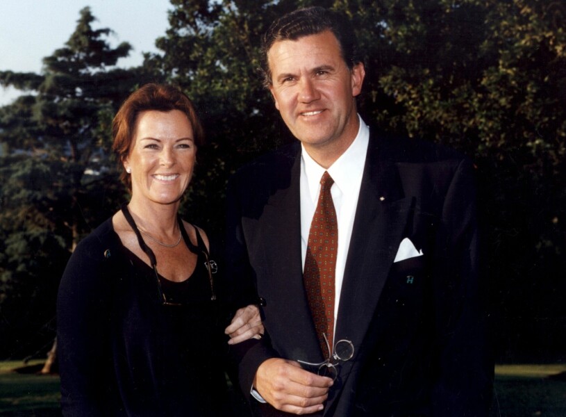 Heinrich Ruzzo gick bort i cancer 1999. Anni-Frid Lyngstad, prins Heinrich Ruzzo Reuss Mallorca, Maj 1998