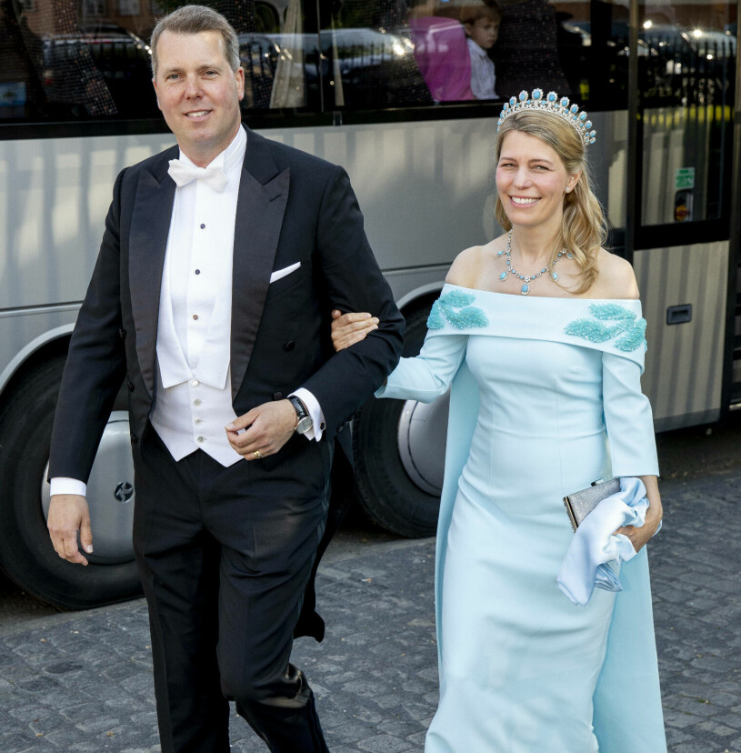 Kronprinsessan Victorias syssling Prins Hubertus med sin fru prinsessan Kelly