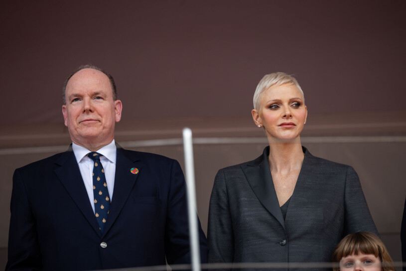 Prins Albert och Charlene. Charlene tillsammans med sin make