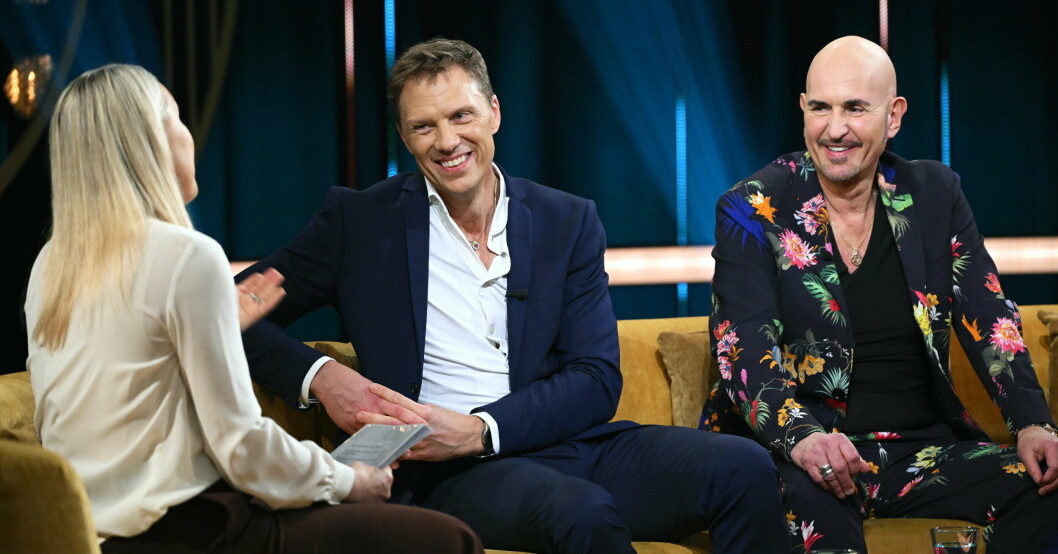Carina Bergfeldt, Nicklas och Micael Bindefeld. Carina Bergfeldt, Nicklas och Micael Bindefeld