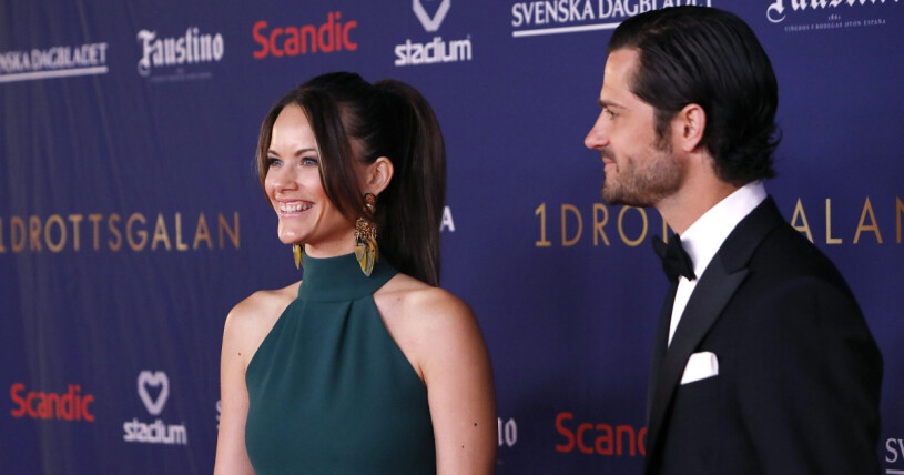 Så här såg det ut sist när prinsessan Sofia närvarade på galan, år 2020. Prinsessan Sofia och prins Carl Philip