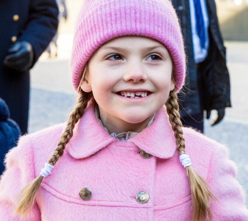 2019: Prinsessan Estelle, 7 år. Prinsessan Estelle som sjuåring 2019