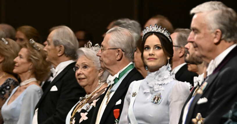 Prinsessan Christina, Tord Magnuson och prinsessan Sofia vid Nobelprisutdelningen i Konserthuset i Stockholm på lördagen. Prinsessan Christina, Tord Magnuson och prinsessan Sofia vid Nobelprisutdelningen i Konserthuset i Stockholm på lördagen