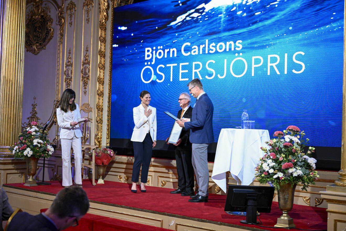 Kronprinsessan Victoria på Grand Hotel i Stockholm under ceremonin och prisutdelningen av Björn Carlsons Östersjöpris 2023