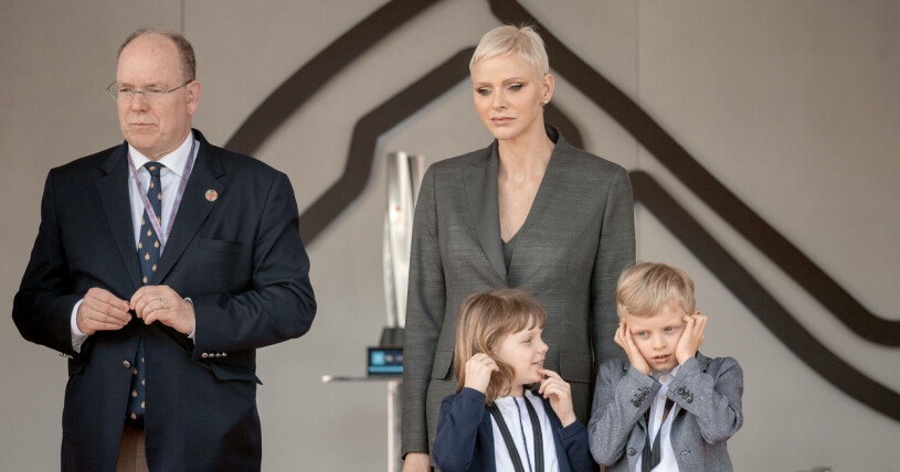 Furstinnan Charlenes comeback! Furst Albert, furstinnan Charlene, prinsessan Gabriella och prins Jacques
