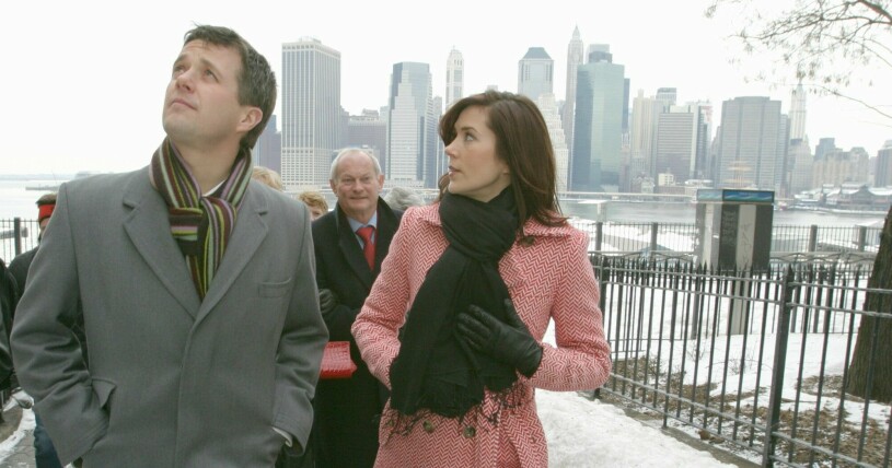 Kronprins Frederik och kronprinsessan Mary i New York, 2005. Kronprins Frederik och kronprinsessan Mary i New York, 2005