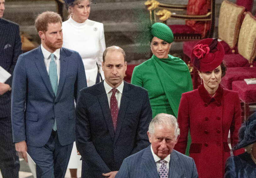 Westminster Abbey 2020: Så här bistert var det sist. Prins Harry Prins William Meghan Markle och Kate i Westminster Abbey 2020