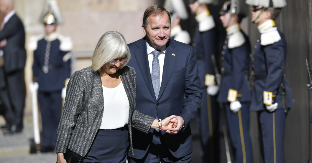 Stefan Löfven och Ulla bjöd på en gullig kärleksgest unde riksmötets öppnande.