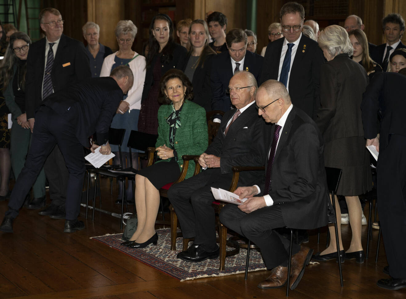 Kungen hyllar 2023 års mjölkföretagare vid en ceremoni på Stockholms slott