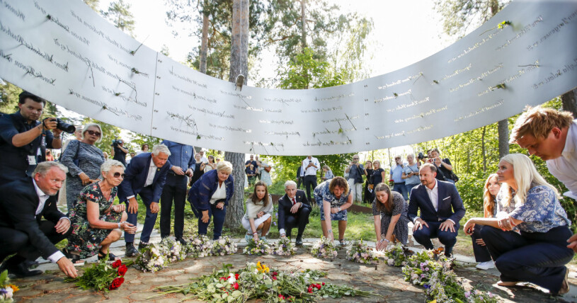 Minnesceremoni på Utöya