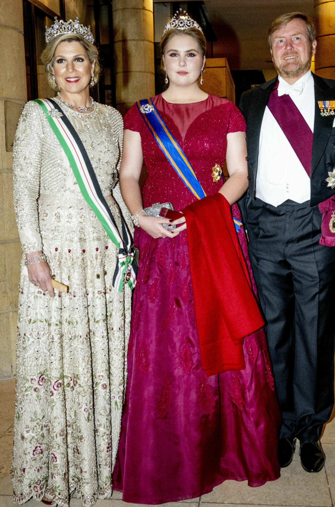 Kungligt bröllop i Jordanien 2023: Drottning Máxima och kung Willem-Alexander med sin äldsta dotter prinsessan Catharina-Amalia