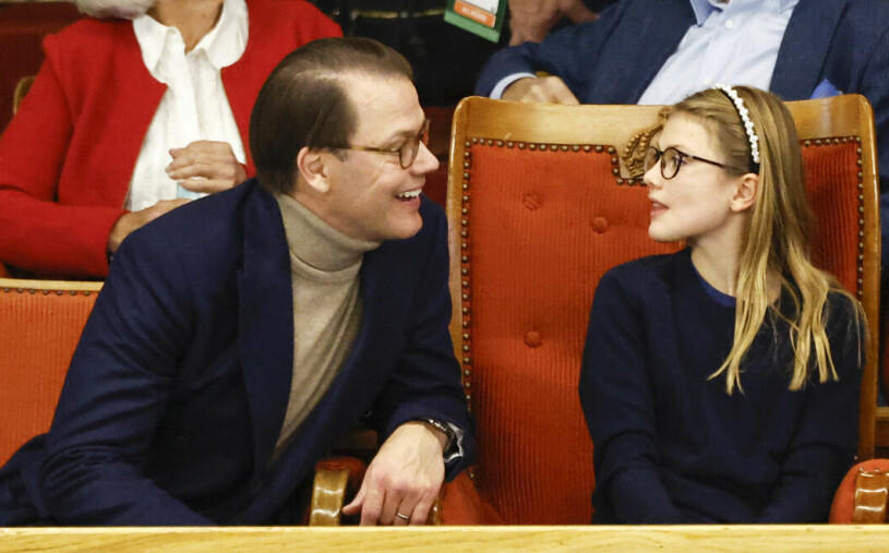 En peppad prins Daniel! Prins Daniel och prinsessan Estelle på Stockholm Open