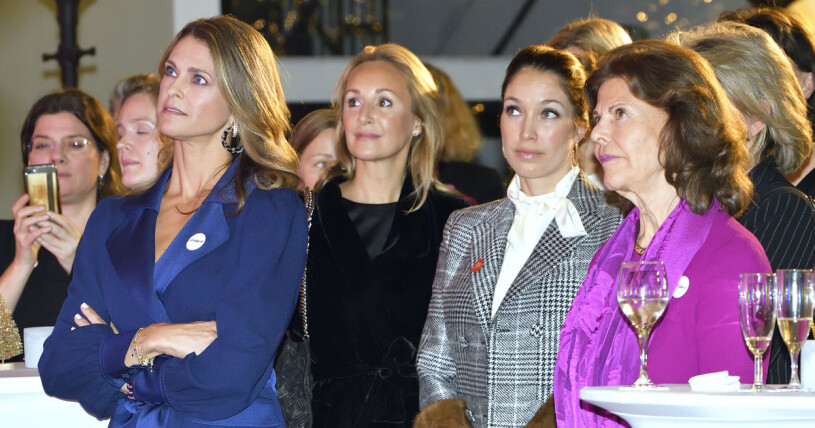 Prinsessan Madeleine med vännerna Katarina von Horn och Lussan Thott samt drottning Silvia.
