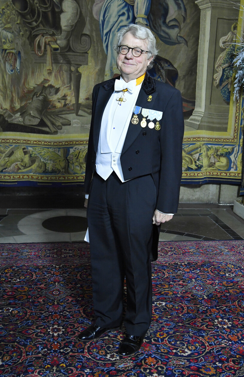 Förste Livmedikus Mårten Rosenqvist i tjänst vid en av kungaparets middagar på Stockholms slott. Foto: TT