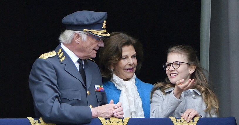 Det är tydligt att prinsessan Estelle älskar sina morföräldrar! Kungen, drottning Silvia och prinsessan Estelle