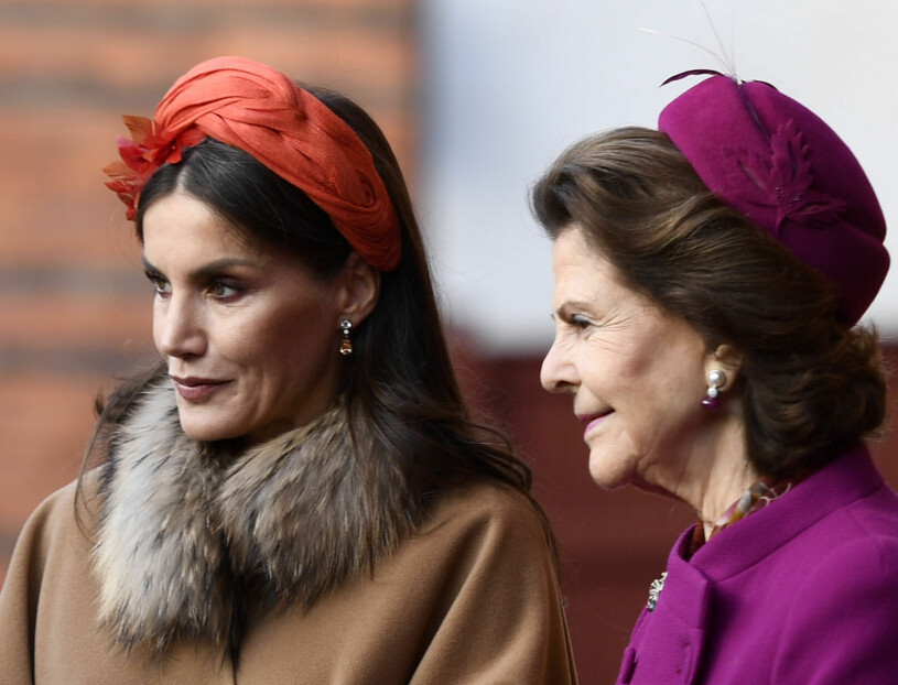 Dagens kungliga hattar. Drottning Letizia Drottning Silvia Hattar Statsbesök 2021