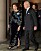 Drottning Silvia klänning Nobel 2021 mörkblå mönstrad sammet