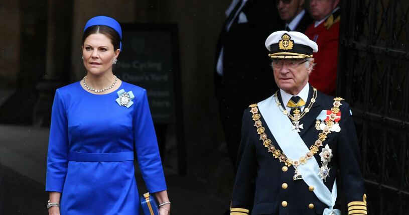 Kronprinsessan Victoria och kung Carl Gustaf