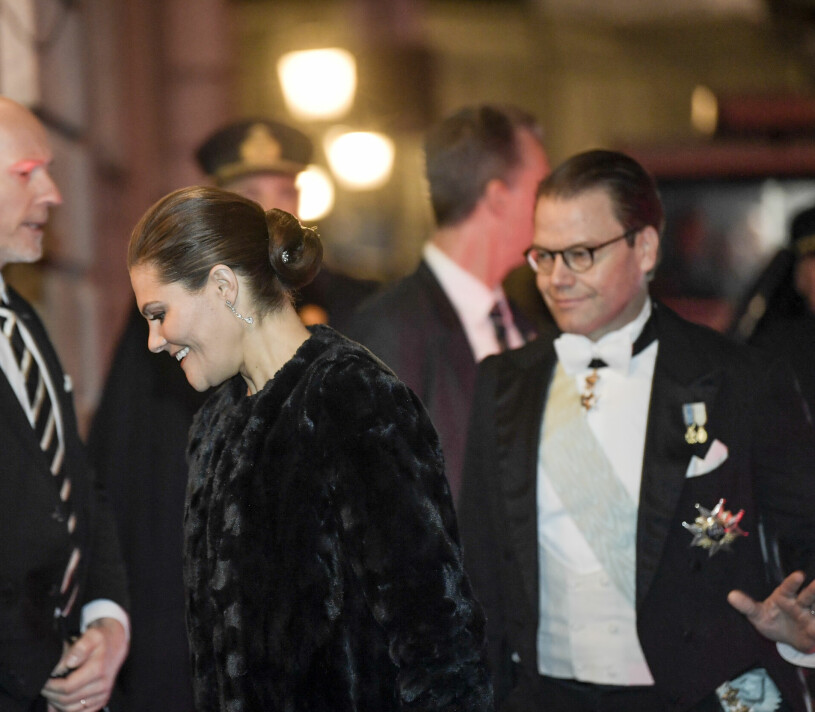 Kronprinsessan Victoria och prins Daniel. Kronprinsessan Victoria och prins Daniel på Svenska Akademiens Högtidssammankomst