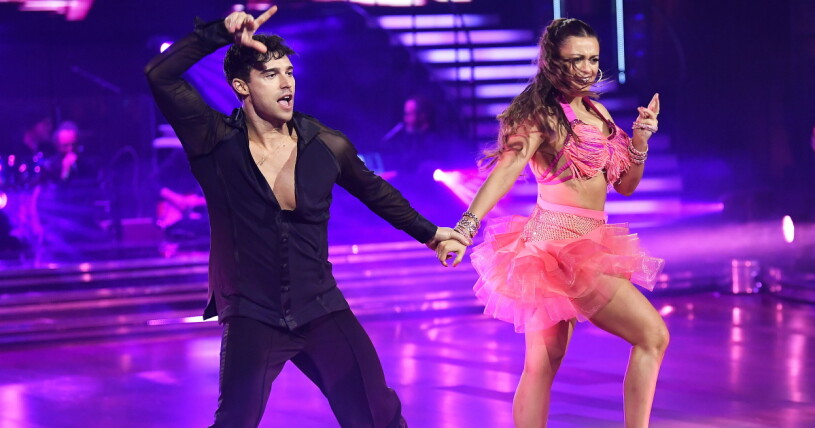 Eric Saade och Katja Lujan Engelholm i förra veckans Let's Dance.