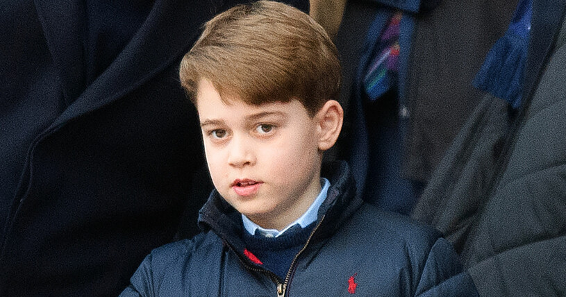 Prins George på fotbollsmatch