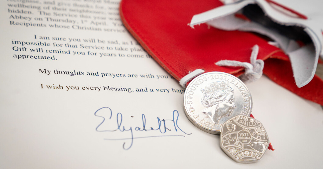 Drottning Elizabeth fick skicka gåvorna med post även i år. Foto: Maundy Gift