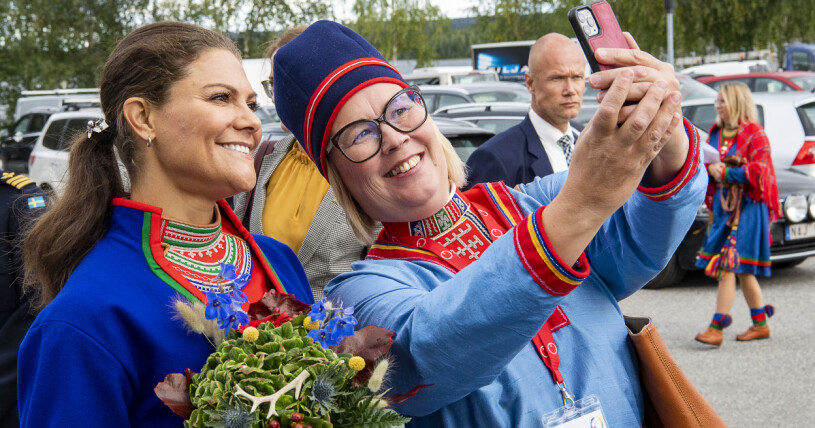 Smile, kronprinsessan! Kronprinsessan Victoria under sametingets öppnande i Lycksele