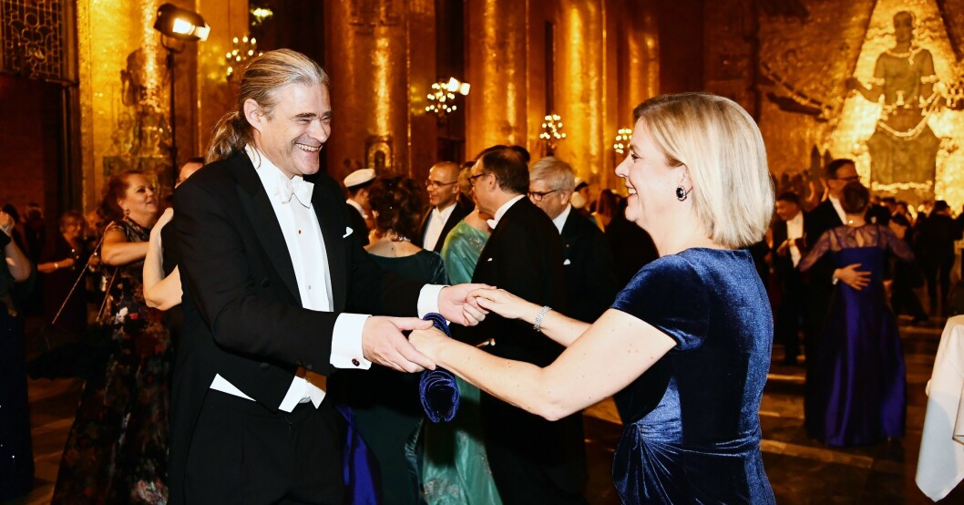 På Nobelfesten 2018 blev det dans för paret. Foto: Richard Friberg och Magdalena Andersson