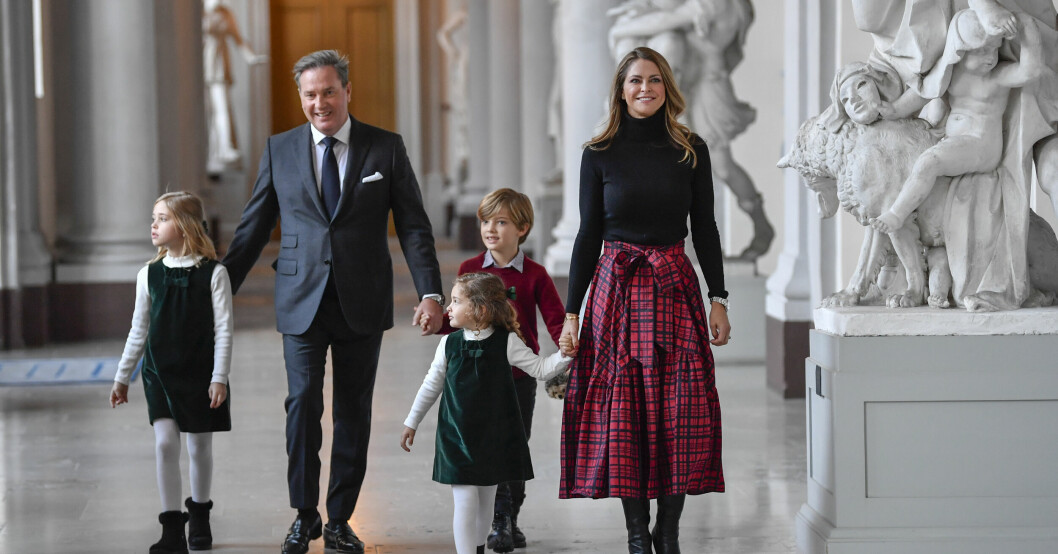 Prinsessan Madeleine med familj brukar se till att komma hem till Sverige i samband med julfirandet. Prinsessan Madeleine med familj brukar se till att komma hem till Sverige i samband med julfirandet