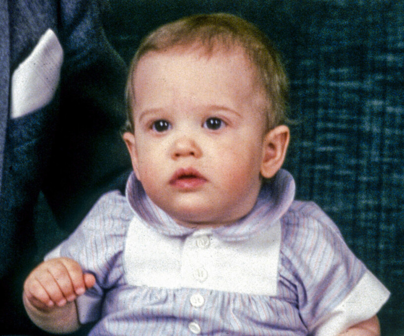Prins Carl Philip på sin ettårsdag 1979