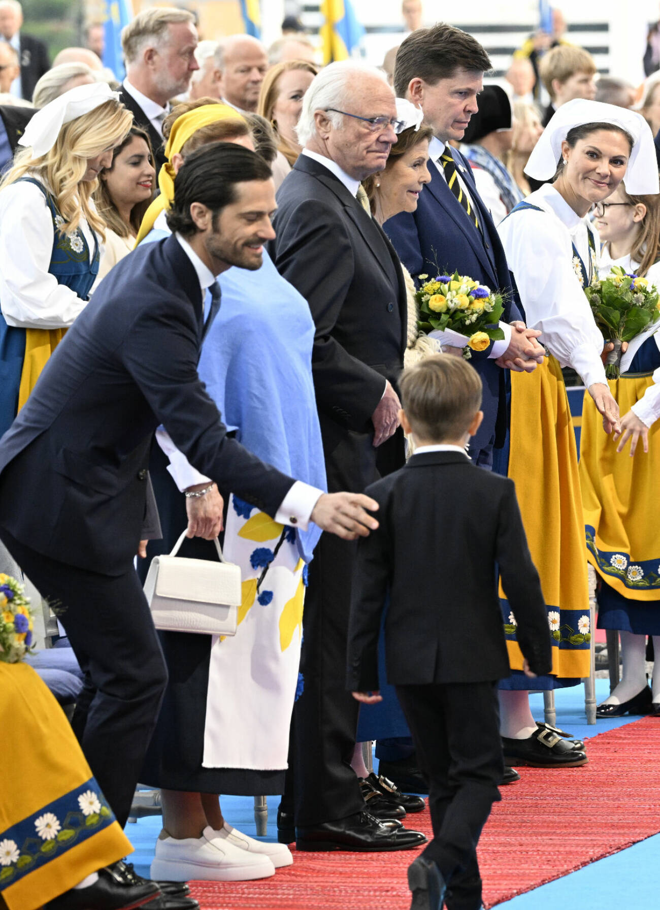 Prins Oscar vid nationaldagsfirandet på Skansen 2022