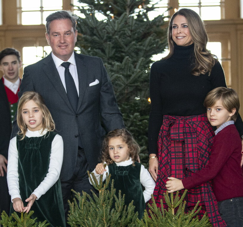 ...men Chris är van! Chris O’Neill Prinsessan Madeleine Barnen Leonore Adrienne Nicolas 2021