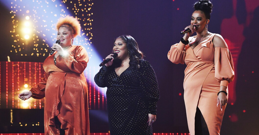 The Mamas, Ash Haynes, Loulou Lamotte & Dinah Yonas Manna Svenska Hjältar-galan, Cirkus i Stockholm, 2021-12-06.Foto: Karin Törnblom / TT / Kod 2377 * * * EXPRESSEN OUT * *