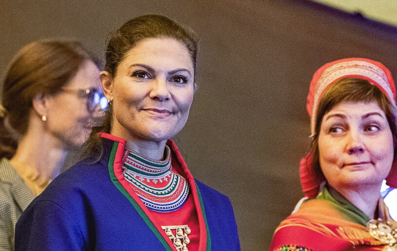 Kronprinsessan Victoria vid det åttonde sametinget i Lycksele i dag. Hon har varit med två gånger tidigare, 2009 och 2017. Kronprinsessan Victoria Sametinget Lycksele