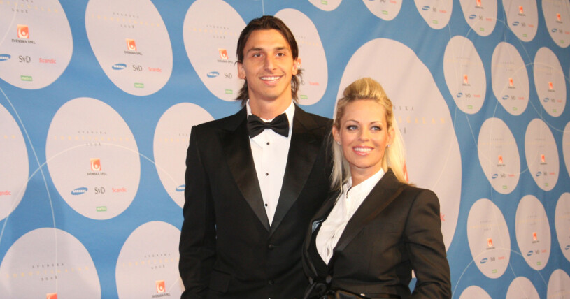Zlatan Ibrahimovic och Helena Seger på Idrottsgalan 2008. Zlatan Ibrahimovic och Helena Seger
