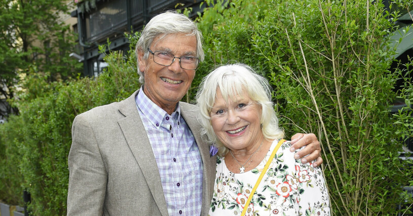 Christina Schollin och Hans Wahlgren firar på annandagen 60 år som gifta. Hans Wahlgren och Christina Schollin