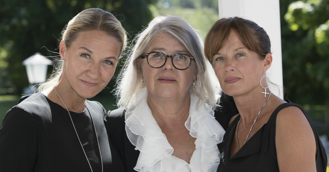 Kristin Kaspersen, Monica Svensson och Malin Berghagen är aktuella med boken <span class=" italic" data-lab-italic_desktop="italic">Vår mamma Lill-Babs</span>.