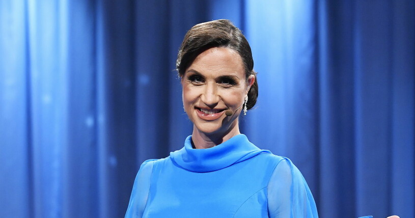 Programledaren Petra Mede. Petra Mede