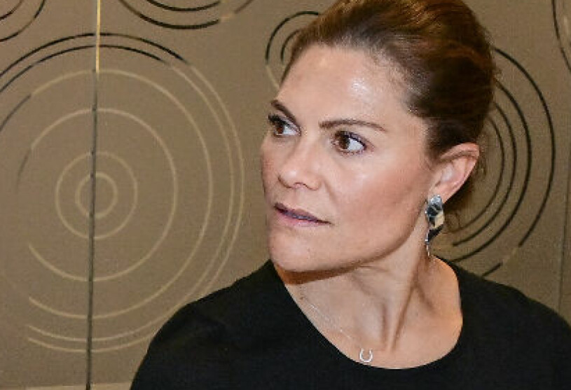 Kronprinsessan Victoria fotograferad i fredags. Sedan dess har hon alltså insjuknat. Kronprinsessan Victoria innan hon blev sjuk 2022