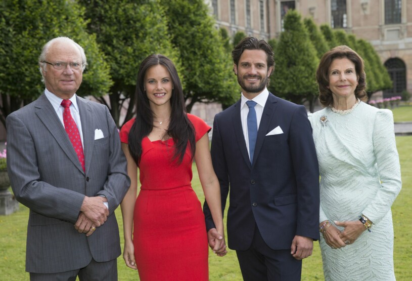 Förlovningen mellan prins Carl Philip och Sofia Hellqvist 17 juni 2014