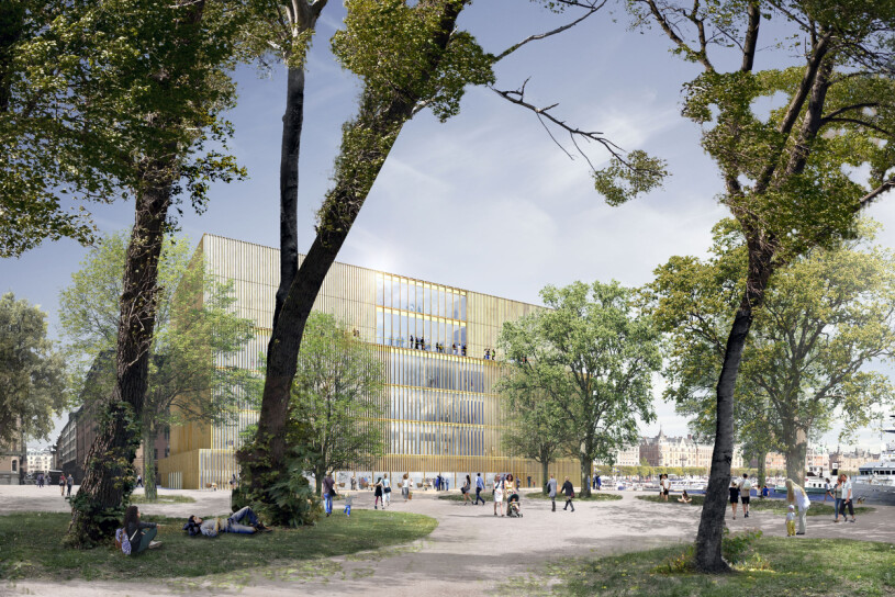 Digital skiss på hur Nobelcenter föreslås se ut. Foto: DAVID CHIPPERFIELD ARCHITECTS