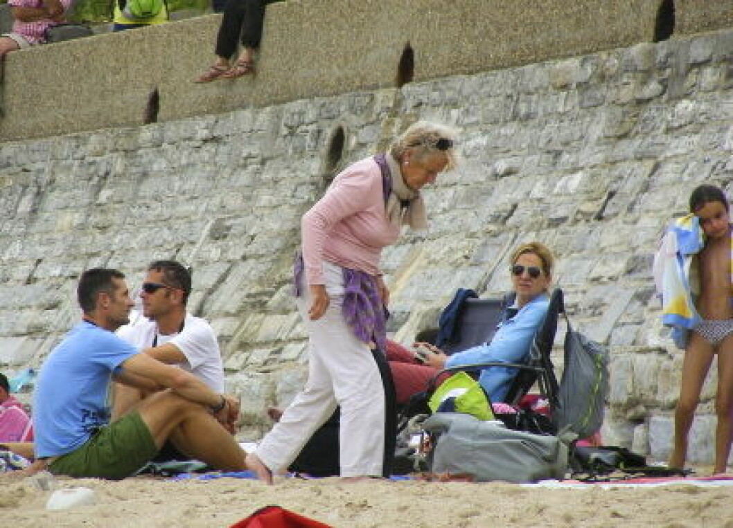 Infanta Cristina y Urdangarin en la playa con sus hijos