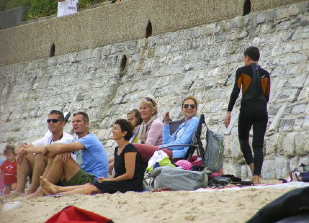 Infanta Cristina y Urdangarin en la playa con sus hijos